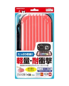 GAMETECH Shine Pouch SW Lite SWF2249 Pink Case Pouch For Switch Lite Japanese version