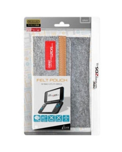 iLEX Felt Pouch for New Nintendo 2DS LL ILX2L232 Gray Case Pouch For New 2DS LL Japanese version