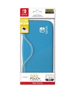 Keys Factory IRODORI Quick Pouch for Nintendo Switch Lite HQP-001-1 Cerulean Blue Case Pouch For Switch Lite Japanese version