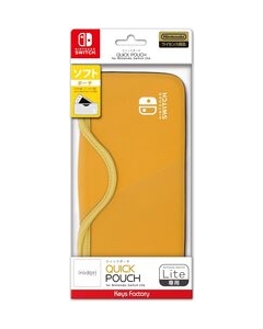 Keys Factory IRODORI Quick Pouch for Nintendo Switch Lite HQP-001-3 Light Orange Case Pouch For Switch Lite Japanese version