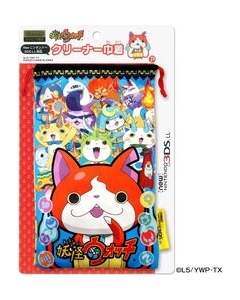 PLEX Yokai Watch Cleaner Drawn for New 3DS LL YWG04-1 Standard Case Pouch For New 3DS LL Japanese version