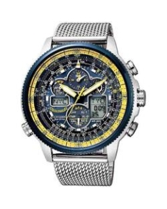 CITIZEN PROMASTER SKY- Eco drive radio time signal blue Angels model JY8031-56L Watch Japanese version