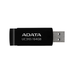 ADATA UC310 UC310-64G-RBK 64GB Black USB Flash Drive Small