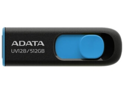 ADATA UV128 AUV128-512G-RBE 512GB black/blue USB Flash Drive Small