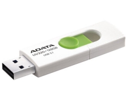 ADATA UV320 AUV320-128G-RWHGN 128GB White/Green USB Flash Drive Small