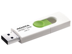 ADATA UV320 AUV320-32G-RWHGN 32GB White/Green USB Flash Drive Small