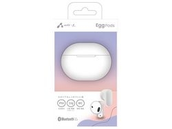 Air-J Egg Pods ABT-AP8 WH White Earphone Headphone Small