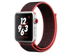 Apple Apple Watch Nike+ Series 3 GPS+Cellular model 42mm MQMH2J/A Black/Pure Platinum Nike Sport Loop Smart Watch Small