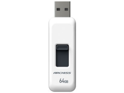 ARCHISS AS-064GU2-PSW 64GB White USB Flash Drive Small