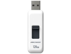 ARCHISS AS-128GU2-PSW 128GB White USB Flash Drive Small