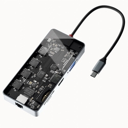 AREA SEE-THROUGH6 SD-CMULTI01-B USB Hub Small