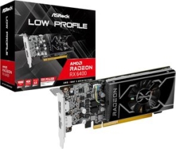 ASRock Radeon RX 6400 Low Profile 4GB PCIExp 4GB Graphic Card Small