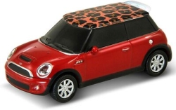 AUTODRIVE Mini Cooper S Leopard Pattern 16GB red USB Flash Drive Small