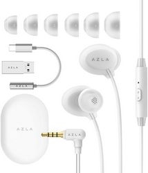 AZLA ASE-500 ASMR USB-C AZL-ASE500-ASMR-UC-SLV Silver Earphone Headphone Small