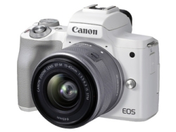 DSLR Camera CANON EOS Kiss M2 Double Lens Kit White Small