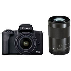 DSLR Camera CANON EOS Kiss M2 Double Zoom Kit Black Small