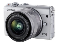 DSLR Camera CANON EOS M100 EF-M15-45 IS STM Lens Kit White Small