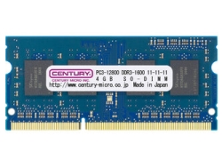 CENTURY 2x MICRO CK4GX2-SOD3U1600H SODIMM DDR3 PC3-12800 4GB Memory Small