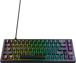 CHERRY XTRFY CX-K5V2-RGB-CPT-BLACK-R-US red axis black Keyboard Small