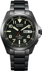 CITIZEN PROMASTER LAND- Eco-Drive radio time signal AT6085-50E Watch Small