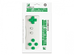 Columbus Circle 16Bit Controller for Super Famicom White x Green Videogame Accessory Small