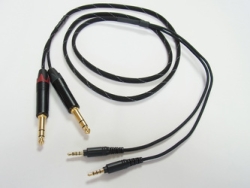 Earphone Cables Terminal 1.5m for exclusive use of CROSSZONE CZ-BC15PH2 standard plug x2 ⇔ Small