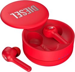 DIESEL True Wireless Earbuds 45476 Red Earphone Headphone Small