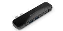 USB Hub Feeltek Jet Glass 7-in-2 USB-C Hub UCH007GP1 jet black Small