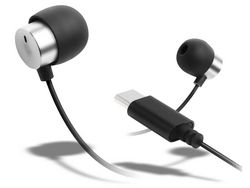 FSC FS-CMSLP01-MBK Metal Black Earphone Headphone Small