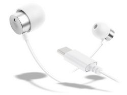 FSC FS-CMSLP01-MWH metal white Earphone Headphone Small