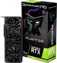 Graphic Card GAINWARD GeForce RTX 3070 Phantom+ NE63070019P2-1040M PCIExp 8GB