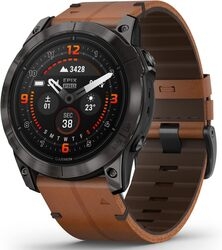 GARMIN EPIX PRO Gen 2 51mm 010-02804-71 Ti Carbon Gray Chestnut Leather BandSmart Watch Small