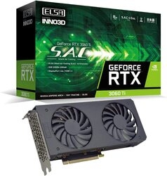 Graphic Card ELSA ELSA GeForce RTX 3060 Ti S.A.C LHR GD3060T-8GERSH PCIExp 8GB