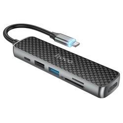 HOCO HB24-TC61HUB black USB Hub Small