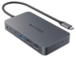 HYPER HyperDrive Next Dual 4K HDMI 7 Port USB-C Hub HP-HD7002GL USB Hub Small