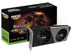 Inno3D GeForce RTX 4070 Ti SUPER TWIN X2 N407TS2-166X-186156N PCIExp 16GB Graphic Card Small