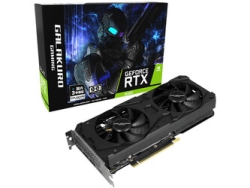 KUROUTOSHIKOU GALAKURO GAMING GG-RTX3060-E8GB/DF PCIExp 8GB Graphic Card Small