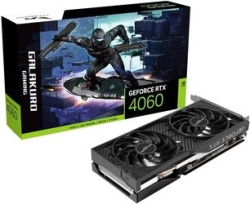 KUROUTOSHIKOU GALAKURO GAMING GG-RTX4060-E8GB/OC/DF PCIExp 8GB Graphic Card Small