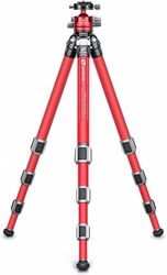 Leofoto Athena LA324CLLH40RFR full red Camera Tripod small