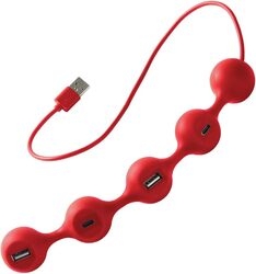 LEXON PEAS HUB 2 LD143DR dark red USB Hub Small