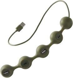 LEXON PEAS HUB 2 LD143K khaki USB Hub Small