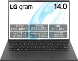 LG Electronics LG gram 14Z90S-VP54J Obsidian Black Notebook Small