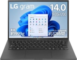 LG Electronics LG gram 14ZB90R-MA78J1 Obsidian Black Notebook small