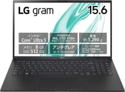 LG Electronics LG gram 15Z90S-MR55J Obsidian Black Notebook Small