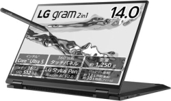 LG Electronics LG gram 2in1 14T90S-MA55J Obsidian Black Notebook Small