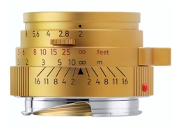 Camera Lens LIGHT LENS LAB M 50mm f/2 LLL-50M (Gd) Brass Gold Small