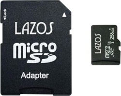 LMT Lazos L-B256MSD10-U3 256GB SD Card small