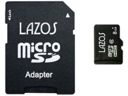 LMT Lazos L-B8MSD10 8GB SD Card small