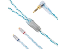 Earphone Cables Terminal 1.2m for exclusive use of Luminox Audio Booster Blue LNA-BOB-PE-25L 2.5mm (4 poles) ⇔ Small