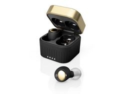 M-SOUNDS MS-TW22BG jet black X gold Earphone Headphone Small